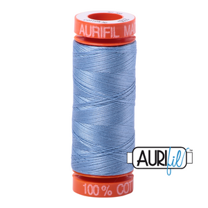 Light Delft Blue Aurifil Cotton Thread (2720)